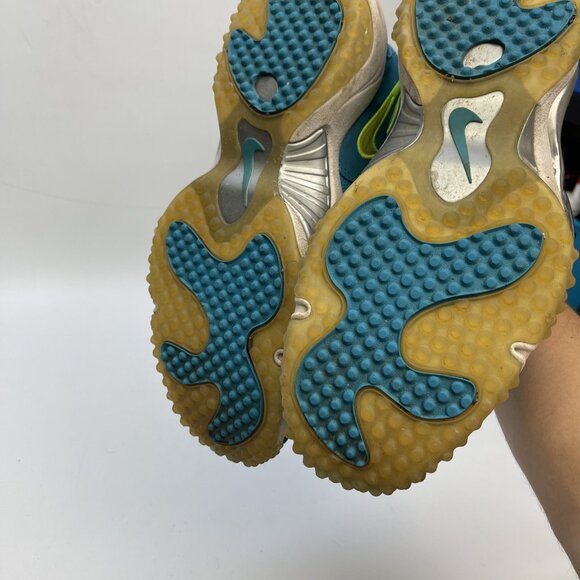 Nike Air Zoom Turf Jet 97 Blue Leather / Neon Green 554989-400 Men Sz 12.5 US - Picture 5 of 16